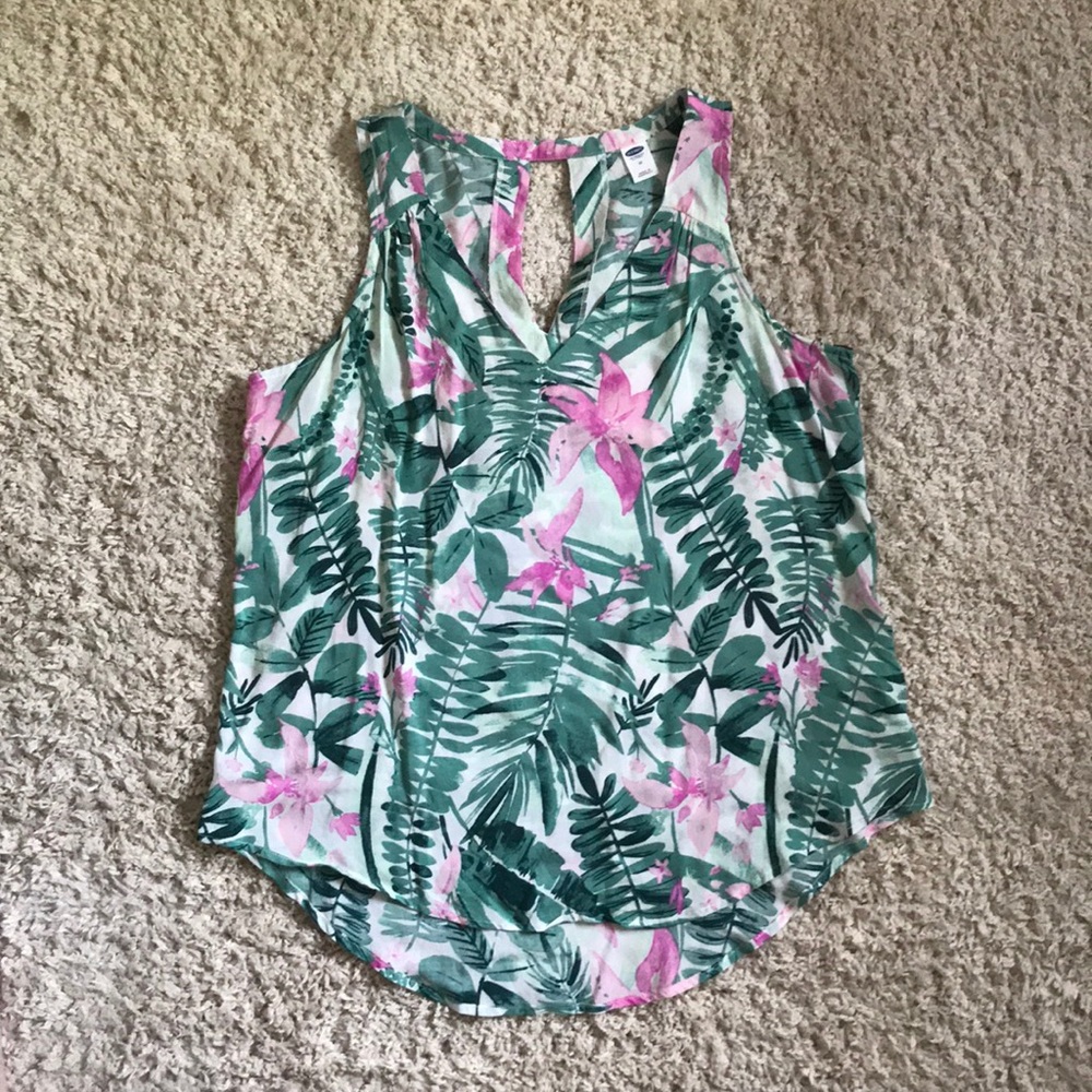Old Navy Palm Print Tank